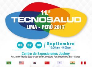 Estaremos en la Feria TecnoSalud 2017 del 6 al 8 de septiembre en Perú